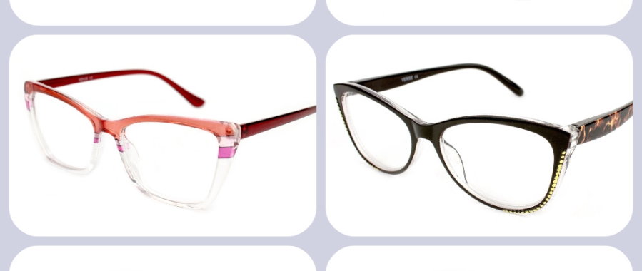 Готові окуляри та оправи для серцеподібного типу обличчя