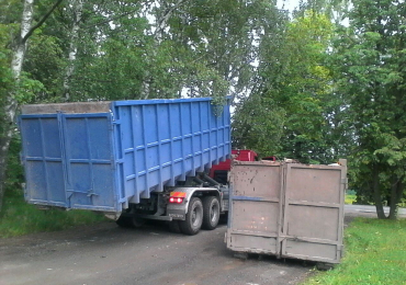 Вывоз мусора контейнером (бункером) 8 и 20 м3