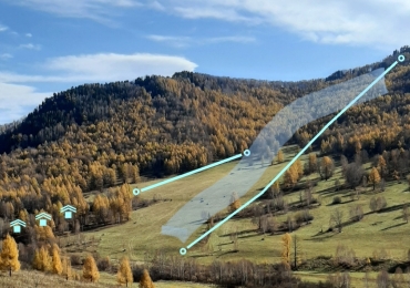 Территория (уклон) в горном Алтае под строительство мед комплекса по пантолечению с кресельным подъёмником